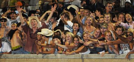 Dorman fans celebrate at a game.gpshj 10/23/2010.
