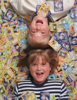 Tyler 10,  and sister Sonia Dixon 7. Pok'e'mon Illustration.