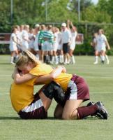Woodruff's # 7 and # 14 react to their loss as Bishop England celebrates at Columbia 5-11-07.